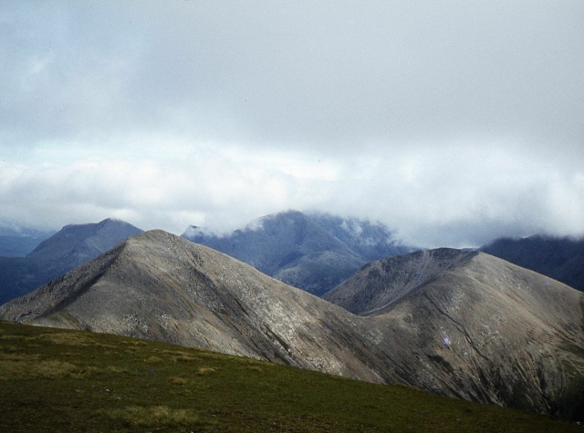 Beinn Dearg Mor and Beinn Dearg Mheadhonach from Glamaig