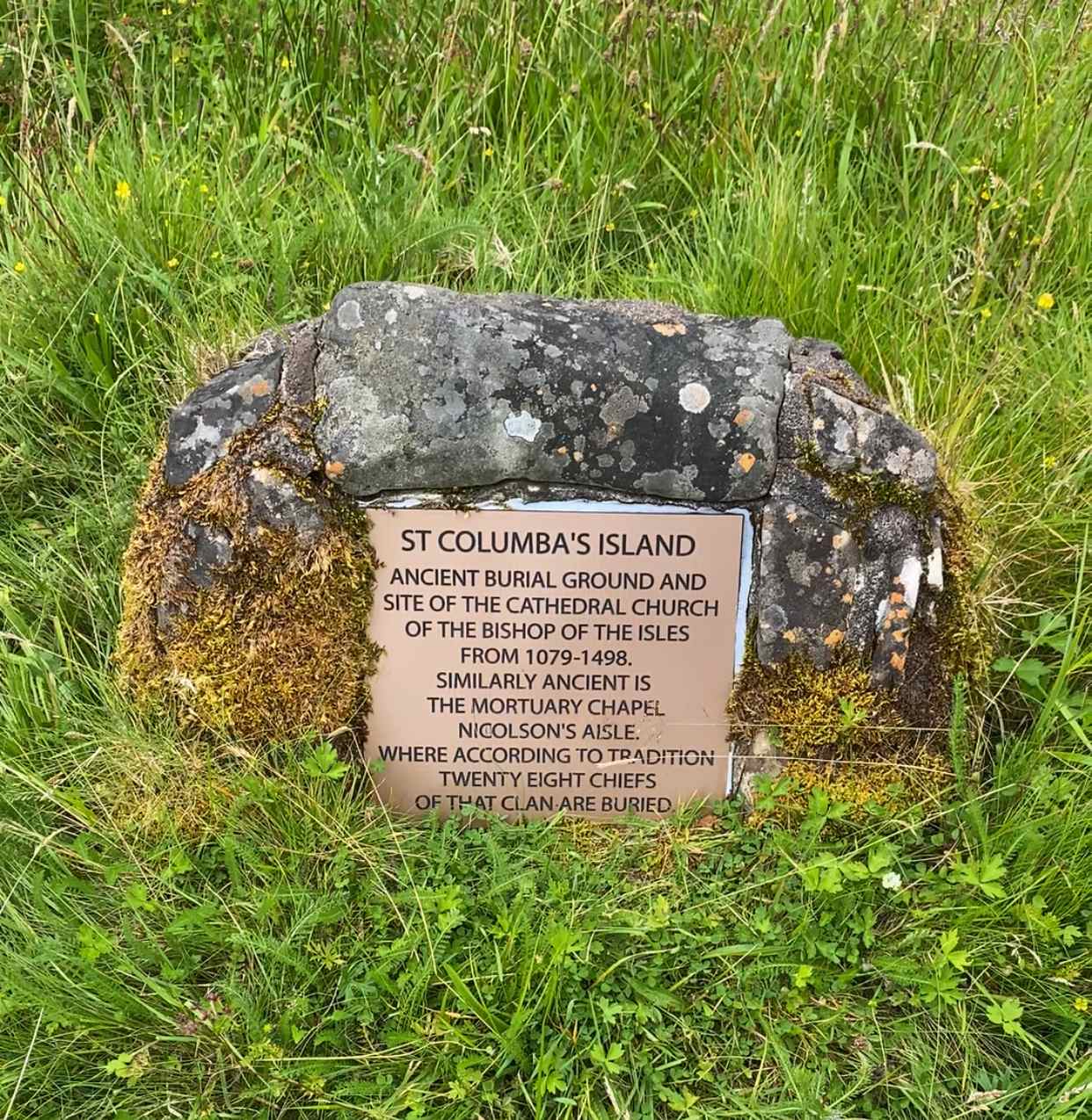 St Columbas Isle Plack