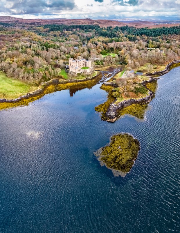Above Dunvegan Castle